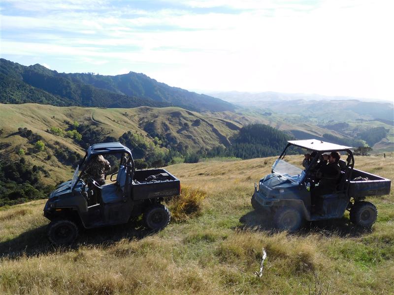 We have 3 Polaris Diesel Rangers and our property is well tracked for access to hunt, we can accommodate people who are physically challenged 