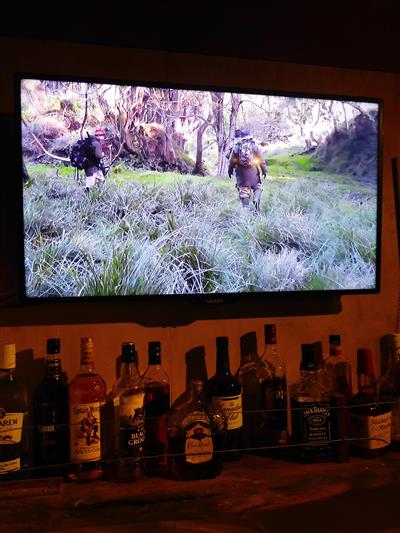 A few quiet drinks after a day in the hills 